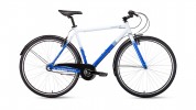 Велосипед 28' гибрид FORWARD ROCKFORD 28 белый/синий, 3 ск., 540 мм RBKW9Y683004